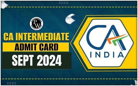 ICAI CA Inter admit card 2024 for September exam released: .